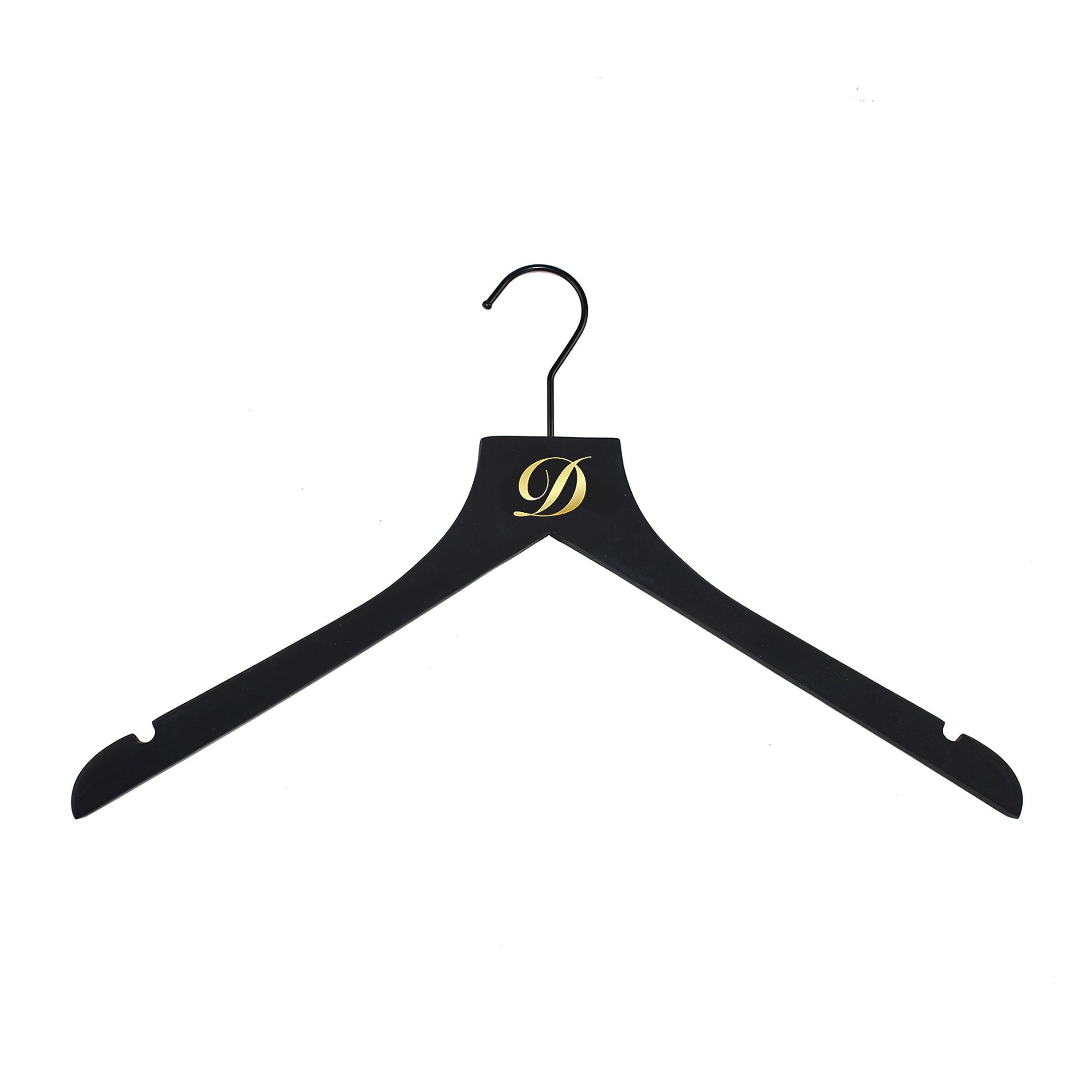 Monogrammed Sueded Luxe Wood Hangers - Set of 100 - All Hung Up